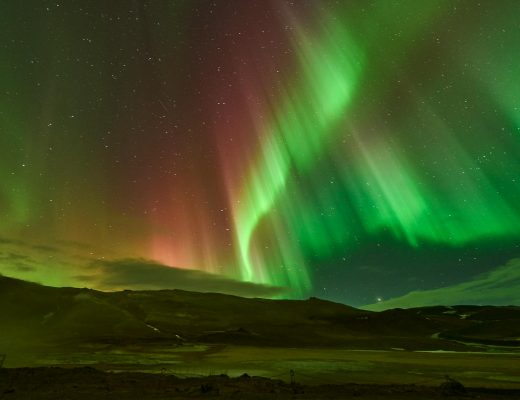 colorful northern lights