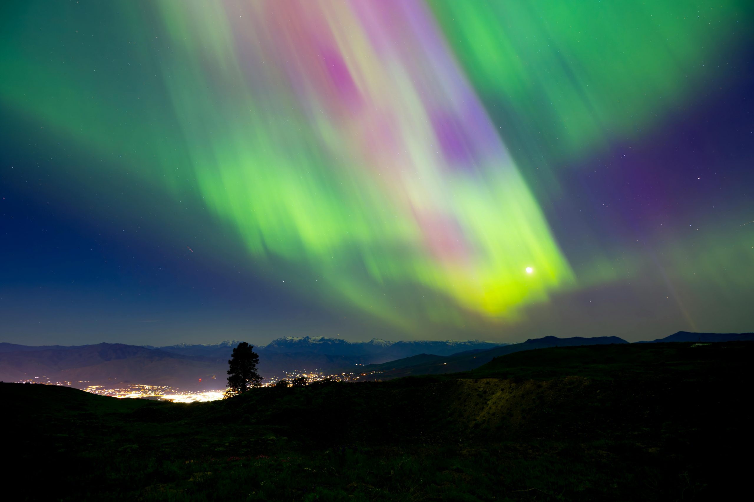 colorful northern lights